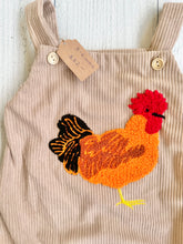 Load image into Gallery viewer, Rooster Patched Corduroy Onesie
