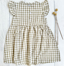 Load image into Gallery viewer, Checkered pattern Ruffle Trim Dress

